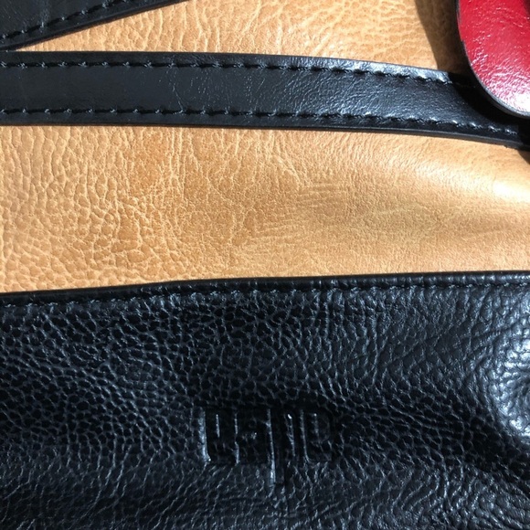 Espe handbag brown and  black with red flower - Picture 14 of 14